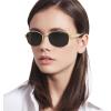 imageMichael Kors Womens Mk1161 Monte Carlo Oval SunglassesYellow GoldDark Grey Solid