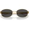 imageMichael Kors Womens Mk1161 Monte Carlo Oval SunglassesYellow GoldDark Grey Solid