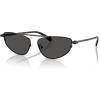imageMichael Kors Womens Mk1164 Buenos Aires Oval SunglassesBlack ShinyDark Grey Solid