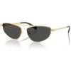 imageMichael Kors Womens Mk1164 Buenos Aires Oval SunglassesShiny GoldDark Grey Solid