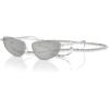 imageMichael Kors Womens Mk1164 Buenos Aires Oval SunglassesSilver ShinySilver Mirrored