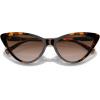 imageMichael Kors Womens Mk2195u Harbour Island Universal Fit Cat Eye SunglassesDark TortoiseBrown Gradient