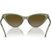 imageMichael Kors Womens Mk2195u Harbour Island Universal Fit Cat Eye SunglassesGreen TransparentGreen Gradient