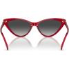 imageMichael Kors Womens Mk2195u Harbour Island Universal Fit Cat Eye SunglassesRedDark Grey Gradient
