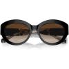 imageMichael Kors Womens Mk2204u Brussels Universal Fit Cat Eye SunglassesBlackBrown Gradient