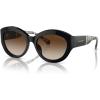imageMichael Kors Womens Mk2204u Brussels Universal Fit Cat Eye SunglassesBlackBrown Gradient