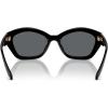 imageMichael Kors Womens Mk2209u Bel Air Universal Fit Butterfly SunglassesBlackDark Grey Solid