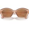 imageMichael Kors Womens Mk2209u Bel Air Universal Fit Butterfly SunglassesBrown TransparentBrown Solid Back Mirrored