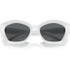 imageMichael Kors Womens Mk2209u Bel Air Universal Fit Butterfly SunglassesOptic WhiteDark Grey Solid