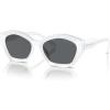 imageMichael Kors Womens Mk2209u Bel Air Universal Fit Butterfly SunglassesOptic WhiteDark Grey Solid