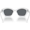 imageMichael Kors Womens Mk2209u Bel Air Universal Fit Butterfly SunglassesOptic WhiteDark Grey Solid