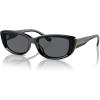 imageMichael Kors Womens Mk2210u Asheville Universal Fit Rectangular SunglassesBlackDark Grey Solid