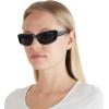imageMichael Kors Womens Mk2210u Asheville Universal Fit Rectangular SunglassesBlackDark Grey Solid