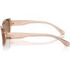 imageMichael Kors Womens Mk2210u Asheville Universal Fit Rectangular SunglassesBrown TransparentBrown Solid Back Mirrored