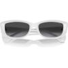 imageMichael Kors Womens Mk2210u Asheville Universal Fit Rectangular SunglassesOptic WhiteDark Grey Gradient
