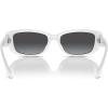imageMichael Kors Womens Mk2210u Asheville Universal Fit Rectangular SunglassesOptic WhiteDark Grey Gradient
