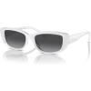 imageMichael Kors Womens Mk2210u Asheville Universal Fit Rectangular SunglassesOptic WhiteDark Grey Gradient