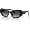 imageMichael Kors Womens Mk2234b Le Praz Cat Eye SunglassesBlackDark Grey Gradient
