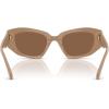 imageMichael Kors Womens Mk2234b Le Praz Cat Eye SunglassesCamelBrown Solid