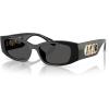 imageMichael Kors Womens Mk2243u Rhodes Universal Fit Oval SunglassesBlackDark Grey Solid