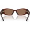 imageMichael Kors Womens Mk2243u Rhodes Universal Fit Oval SunglassesBrown TransparentBrown Solid