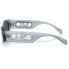 imageMichael Kors Womens Mk2243u Rhodes Universal Fit Oval SunglassesDenim TransparentBlue Grey Solid