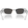 imageMichael Kors Womens Mk2243u Rhodes Universal Fit Oval SunglassesSilver MetallicDark Grey Solid
