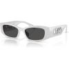 imageMichael Kors Womens Mk2243u Rhodes Universal Fit Oval SunglassesSilver MetallicDark Grey Solid