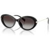 imageMichael Kors Womens Mk2245u Rockaway Universal Fit Oval SunglassesBlackDark Grey Gradient