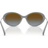 imageMichael Kors Womens Mk2245u Rockaway Universal Fit Oval SunglassesGrey DenimBrown Blue Gradient