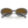 imageMichael Kors Womens Mk2245u Rockaway Universal Fit Oval SunglassesGrey DenimBrown Blue Gradient