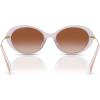 imageMichael Kors Womens Mk2245u Rockaway Universal Fit Oval SunglassesLight Sand LaminateLight Brown Gradient