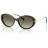 imageMichael Kors Womens Mk2245u Rockaway Universal Fit Oval SunglassesOlive SmokeOlive Gradient