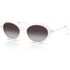 imageMichael Kors Womens Mk2245u Rockaway Universal Fit Oval SunglassesOptic WhiteDark Grey Gradient