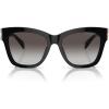 imageMichael Kors Womens MK2182U Empire Square Universal Fit Square SunglassesBlackDark Grey Gradient