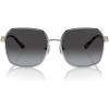 imageMichael Kors Womens Mk1145b Cadiz Square SunglassesShiny SilverNavy Gradient