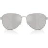 imageMichael Kors Womens Mk1160 Biarritz Aviator SunglassesSilverSilver Mirrored