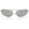 imageMichael Kors Womens Mk1164 Buenos Aires Oval SunglassesSilver ShinySilver Mirrored