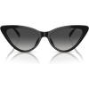 imageMichael Kors Womens Mk2195u Harbour Island Universal Fit Cat Eye SunglassesBlackDark Grey Gradient