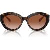imageMichael Kors Womens Mk2204u Brussels Universal Fit Cat Eye SunglassesDark TortoiseBrown Gradient