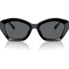imageMichael Kors Womens Mk2209u Bel Air Universal Fit Butterfly SunglassesBlackDark Grey Solid