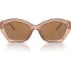 Brown Transparent/Brown Solid Back Mirrored