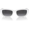 imageMichael Kors Womens Mk2210u Asheville Universal Fit Rectangular SunglassesOptic WhiteDark Grey Gradient