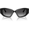 imageMichael Kors Womens Mk2234b Le Praz Cat Eye SunglassesBlackDark Grey Gradient