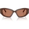 imageMichael Kors Womens Mk2234b Le Praz Cat Eye SunglassesNutmegNutmeg Solid