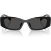 imageMichael Kors Womens Mk2243u Rhodes Universal Fit Oval SunglassesBlackDark Grey Solid