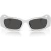imageMichael Kors Womens Mk2243u Rhodes Universal Fit Oval SunglassesSilver MetallicDark Grey Solid