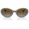 imageMichael Kors Womens Mk2245u Rockaway Universal Fit Oval SunglassesGrey DenimBrown Blue Gradient