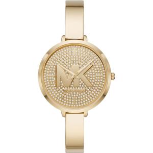 imageMichael Kors Parker Womens Watch Stainless Steel and Pav Crystal Watch for Women with Steel Leather or Silicone BandGold Bracelet