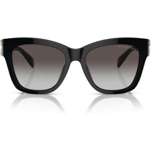 imageMichael Kors Womens MK2182U Empire Square Universal Fit Square SunglassesBlackDark Grey Gradient